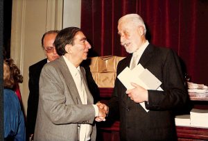 Renzo Gandolfo con Gianfranco Contini